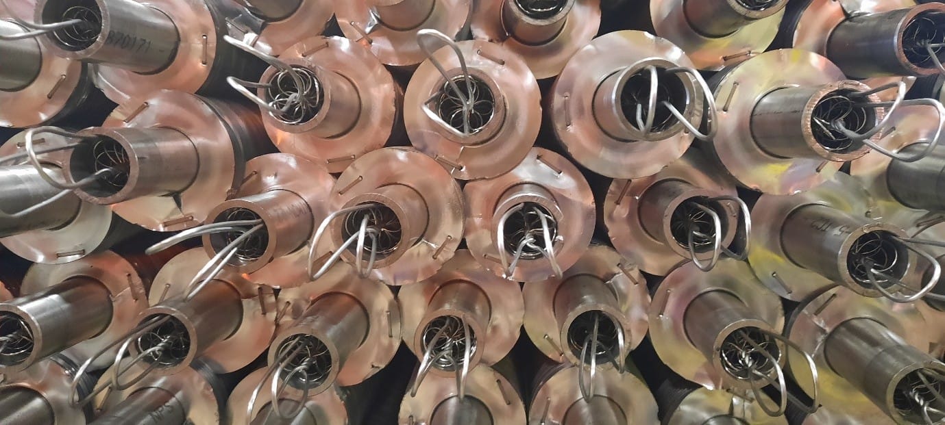 A photo of wire wound inserts